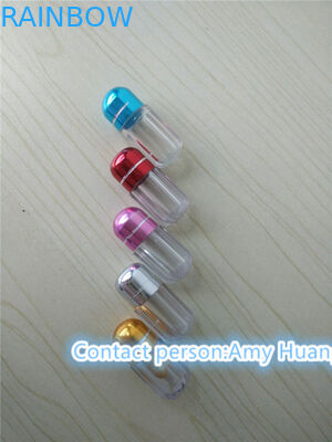 Empty Hard Gelatin Capsule Bottle Sex Pill Container Dengan Tutup Foil Aluminium