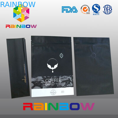 250g Matt Bawah Gusset Bags, Stand Up Pouch Bags Untuk Kemasan Kopi