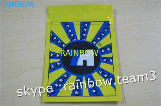 Tas dupa Herbal / tiga sisi segel ritsleting tas / tas dupa herbal kustom untuk 1g / 2g / 3g / 4g / 5g tas sachet untuk bubuk