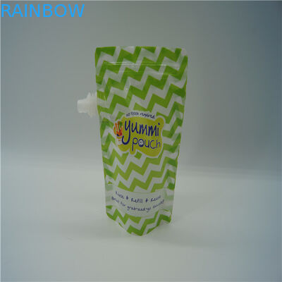 5oz Reusable Makanan Bayi Kantong Plastik Kemasan Disetujui FDA