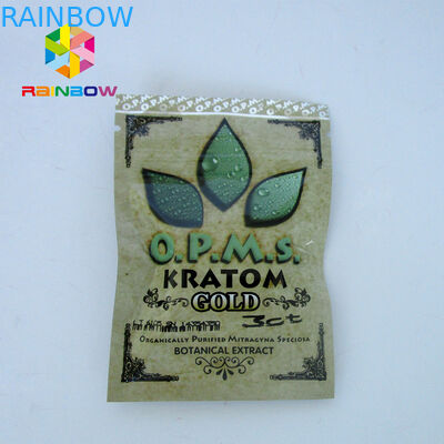 Kratom Herbal Incense Bag Packaging Dengan Zip Lock, Herbal Incense Bag