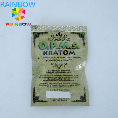 Kratom Herbal Incense Bag Packaging Dengan Zip Lock, Herbal Incense Bag