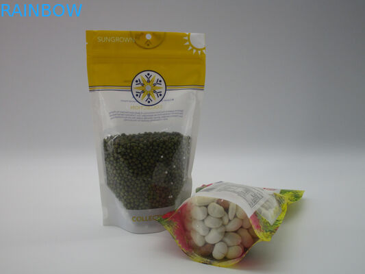 Label pribadi berdiri kantong ritsleting, kemasan makanan aluminium foil