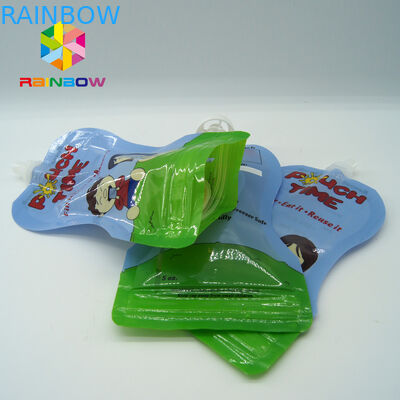 Tas spout cair cair / ramah lingkungan dengan kemasan tabung dan sendok