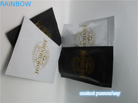 Stand up coffee Kemasan kantong plastik, aluminium foil coffee degassing valve