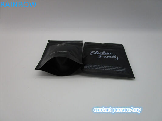 Foil berbaris kantong kopi plastik dengan katup degassing untuk kemasan bubuk kopi 250g dengan resleting