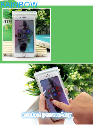 Kemasan Kantong Plastik EVA, tas ritsleting slider buram untuk ponsel