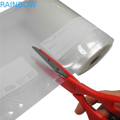 Vacuum Roll Keluarga Bertekstur / Timbul Ukuran 8 "X50 '11" X50' untuk Makanan Segar