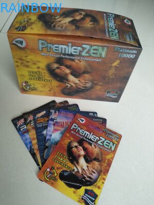 Laki-laki Enhancement Pills Batal Kertas Kemasan Blister / Bahan PP