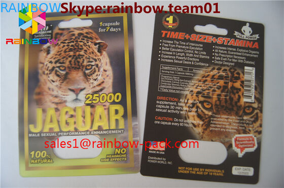 Kartu cetak 3D FX 25000 kartu 3D plastik lenticular Kustom dicetak badak V7 3D pil seks kemasan 3D kartu pil seks