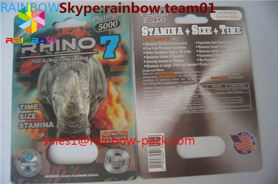 Black mamba kartu 3D, Batu ereksi yang kuat pil seks 3D kartu kemasan, 3D pil seks, Kemasan kartu kertas, 3D kartu pil seks