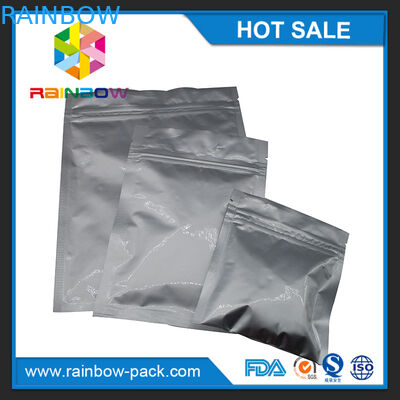 Kustom dicetak foil dilaminasi mini tas zip mylar untuk obat pil tamper jelas tas kunci zip