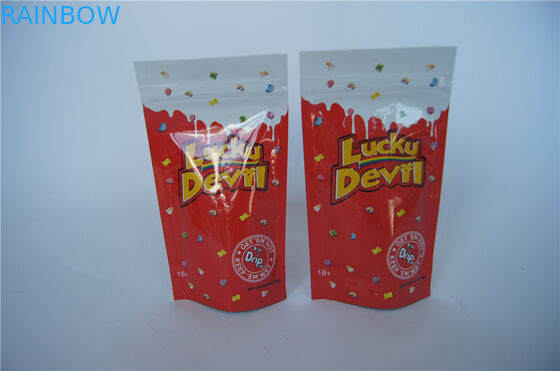 Zipper Herbal Dupa Kemasan, Resealabe Potpourri Aluminium Foil Stand Up Pouch