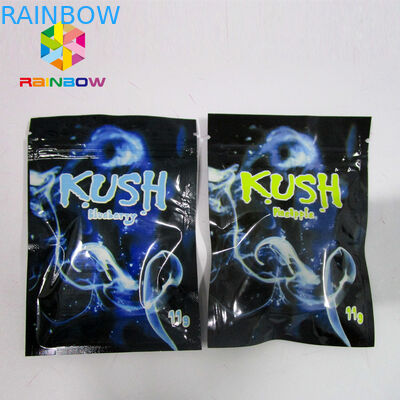 Resealable Spice Herbal Incense Packaging, tas ziplock mylar One Side Clear