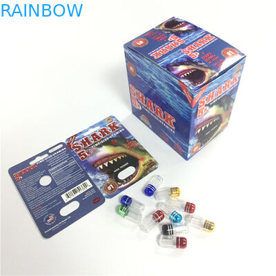 USA Market Sex Pills Paper Blister Card Pakcgaing Untuk Rhino 7 / Rhino 69 / Tiger / Black Mamba Pills