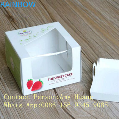 Gift 350g White Display Paper Box Untuk Kemasan Coklat Dengan Jendela