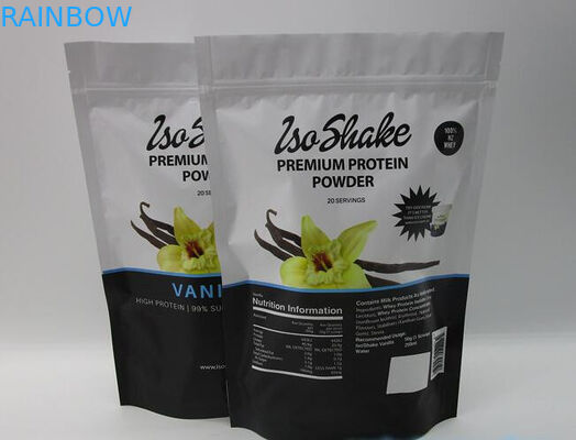 FDA berdiri ritsleting kantong makanan untuk protein whey poweder 1kg