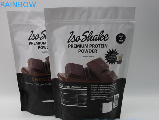 FDA berdiri ritsleting kantong makanan untuk protein whey poweder 1kg