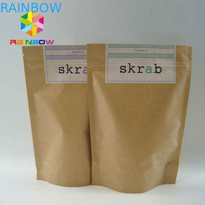 Aluminium Foil Berjajar Tahan Lama Stand Up Bag Packaging Untuk Makanan, Ramah Lingkungan