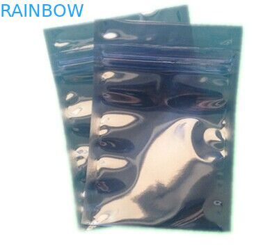 Kunci Zip Silver Tas Anti Statis Besar Transparan / Setengah Transparan Nylon