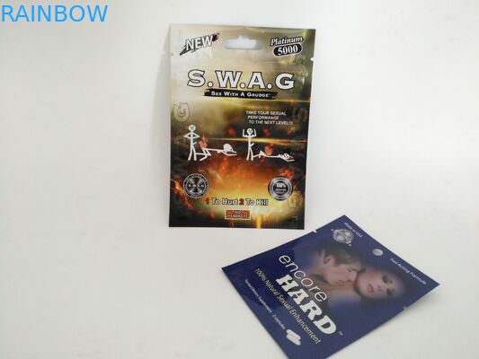 3 Side Seal Pill Packaging Bags Pouch Air Mata Notches Untuk Encore Hard Capsule Powder