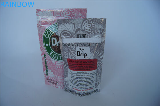 Paket Pencetakan Kustom Stand Up Vape Kemasan dengan Zipper / Tear Notch