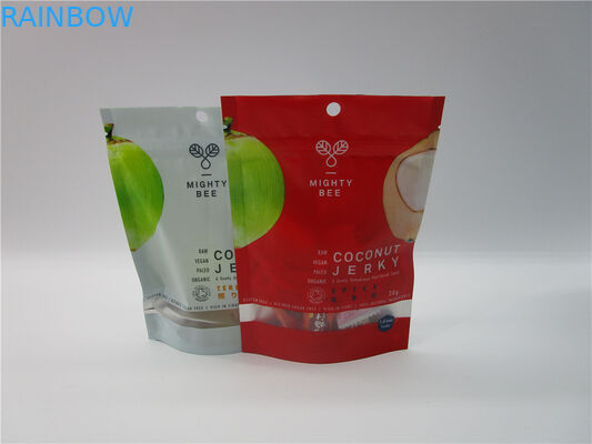 Stand Up Customized Canabis Bags Dengan Clear Window / Gummy Zipper Sachet Tear Notch