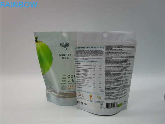 Stand Up Customized Canabis Bags Dengan Clear Window / Gummy Zipper Sachet Tear Notch