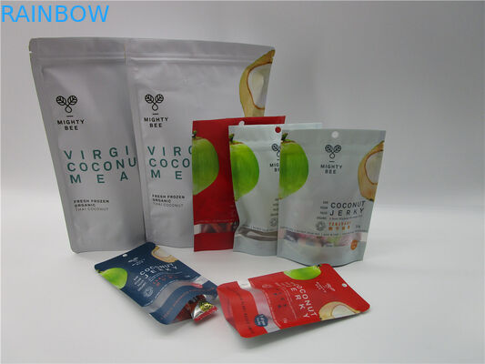 Kustom Dicetak Reusable Standing Ziplock Bags Cookie Chips Foil Bag Packaging