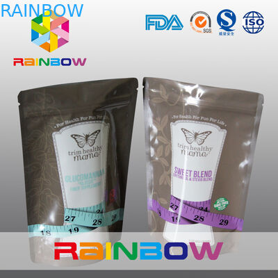 Reusable Food Grade 150g Zipper Stand Up Kantung untuk Energi Powder