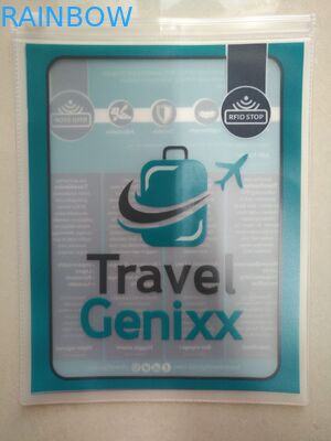 Tas Pvc Transparan Bening, Tas Gantungan Baju Pvc Pin Tiga Sisi Segel