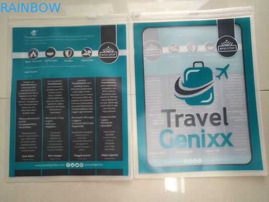 Tas Pvc Transparan Bening, Tas Gantungan Baju Pvc Pin Tiga Sisi Segel