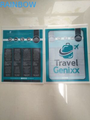 PVC Travel Dokumen Slider Zipper Ziplock Pouch Packing Tas / Tas PVC Jelas Penguasa / KASUS Pena PVC / PVC Alat Tulis kantong