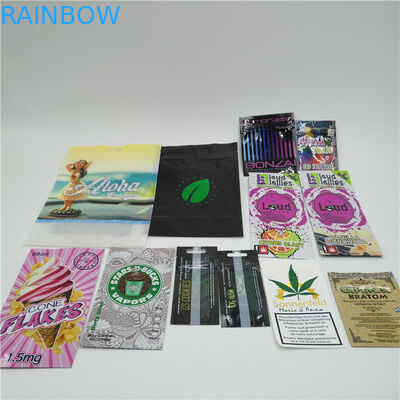 Mylar Ziplock mariguana kemasan tas kantong Benih Cannabis Kemasan Private label plastik