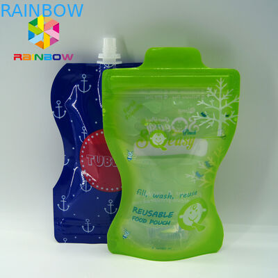 Food Grade Plastik Spice Spout Pouch Kemasan Cetak Kustom PET / NY / PE