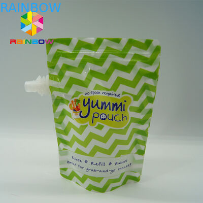 Food Grade Plastik Spice Spout Pouch Kemasan Cetak Kustom PET / NY / PE