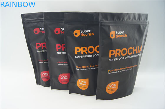 Food Stand Stand up Pouch dengan Zipper Untuk Kemasan Shake Powder