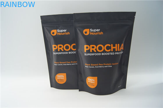Food Stand Stand up Pouch dengan Zipper Untuk Kemasan Shake Powder