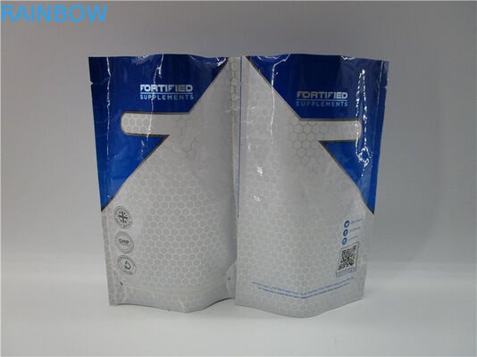 protein Stand Up Pouch untuk 2lb protein bubuk aluminium foil tas kunci zip