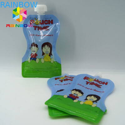 Kustom Reusable Liquid Stand Up Liquid Spout Bags Tas Kemasan Makanan Bayi