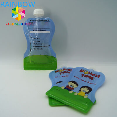 Kustom Reusable Liquid Stand Up Liquid Spout Bags Tas Kemasan Makanan Bayi