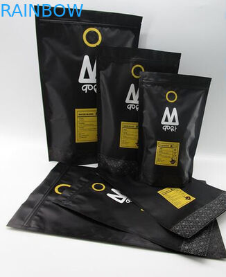 Grosir ramah murah berdiri cetak kustom 250 g / 500 g / 1 kg kertas kopi kraft untuk kacang