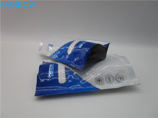 suplemen gizi kemasan bubuk protein berdiri paket kantong / foil