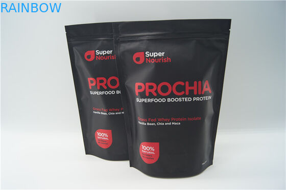 Aluminium foil nutrisi berkualitas tinggi berdiri kemasan tas dengan ritsleting