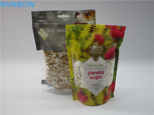 suplemen gizi kemasan tas makanan tas mylar foil dengan kunci ritsleting untuk bubuk protein