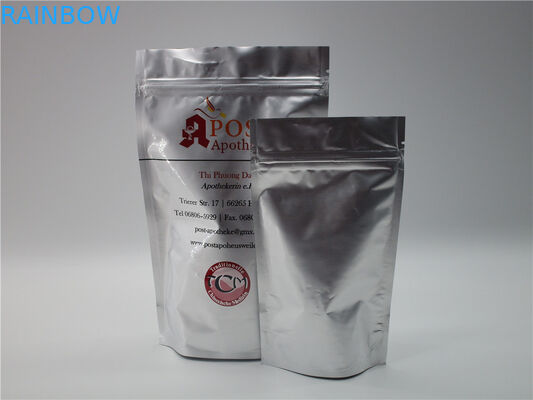 600g 1kg OEM Zipper Makanan Kemasan Tas Brown Kraft Paper Bag Dengan Jendela / Zipper