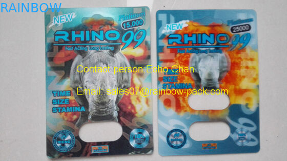 Botol Pill Plastik Buktinya Kelembaban Untuk Rhino 7 Male Enhancement Pills Packaging