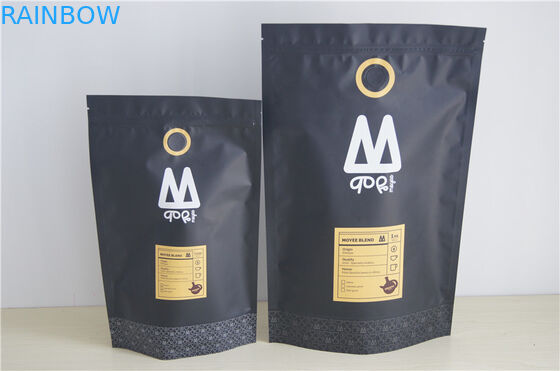 250g 500g 1kg Ziplock Stand Up Pouch Bag Untuk Kemasan Kopi Bubuk