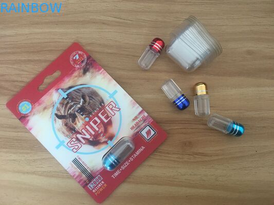 Penjualan panas Badak Pria Enhancement Pills Kartu Kemasan Dan Kotak Display dengan efek 3D