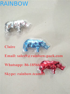 Grosir USA badak pil kemasan blister kartu 3D untuk Go Rhino kapsul wadah / peluru / botol